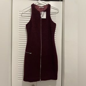 Alexander want wool dress with zipper in the front size 4